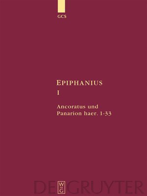 cover image of Ancoratus und Panarion haer. 1-33